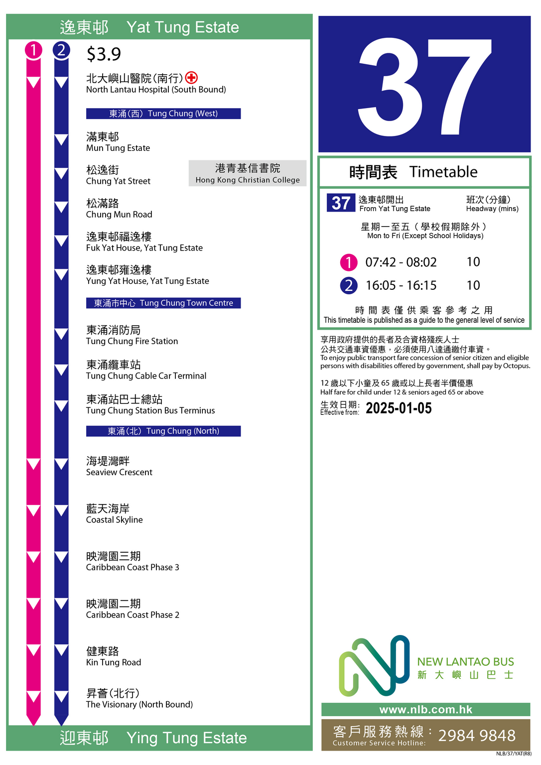 路線 37 — 路線圖