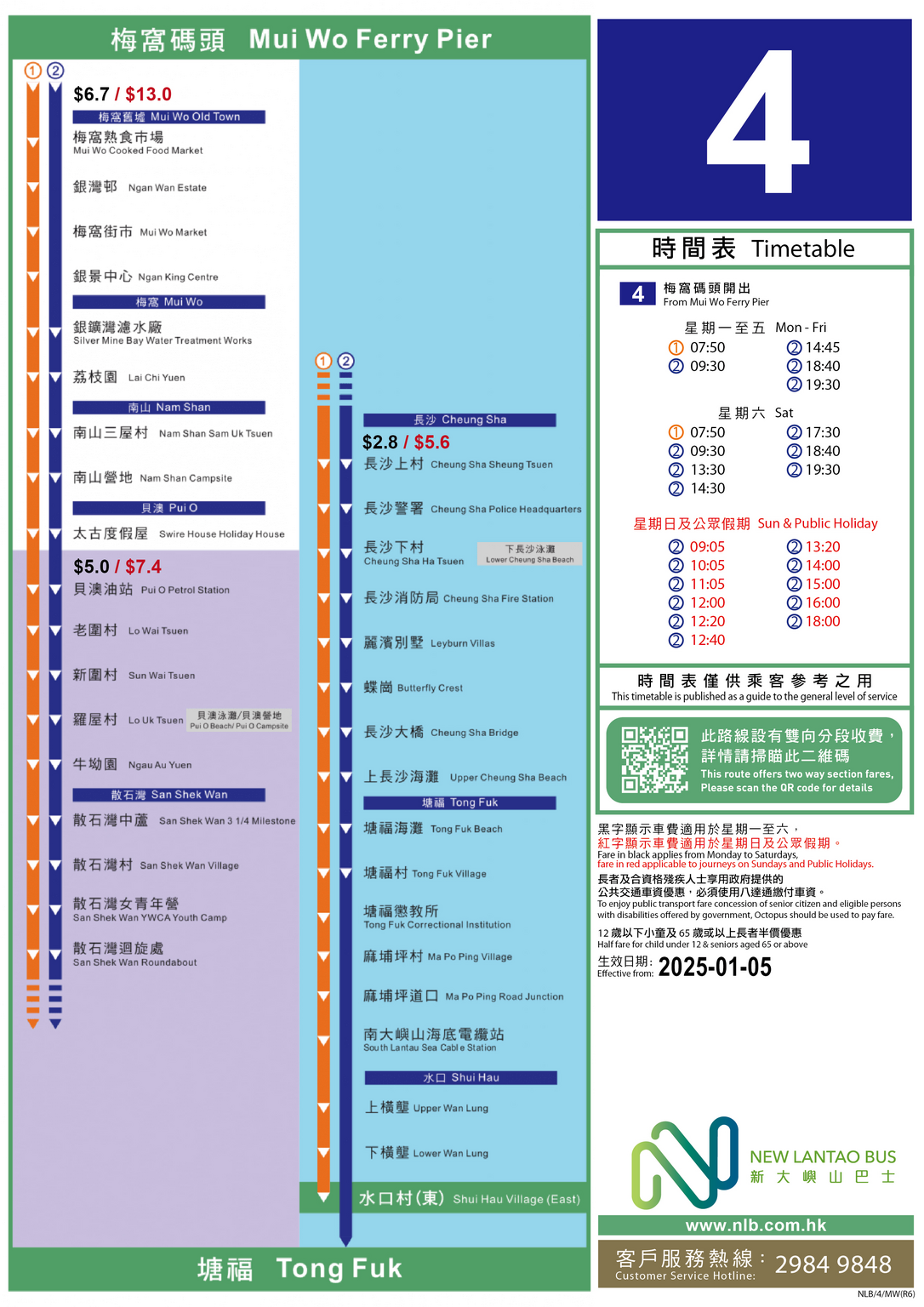 路線 4 — 路線圖